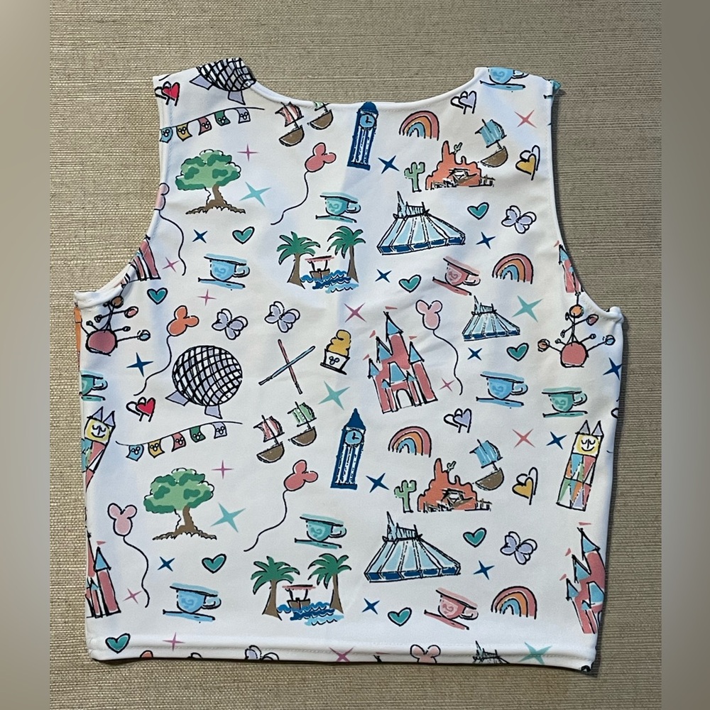 DISNEYLAND PARK Skater Skirt and Crop Top set XS - Picture 4 of 6